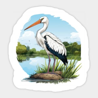 Stork Sticker